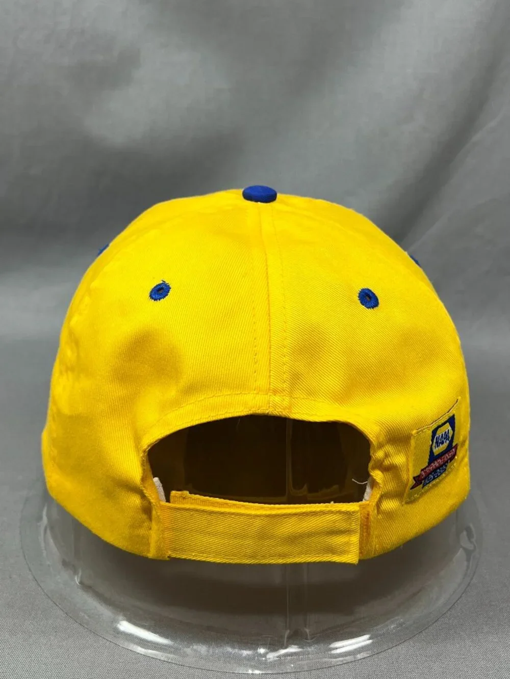 Vtg Napa Parts 75th Anniversary Strapback Hat Yellow Gold Adjustable Mens Cap